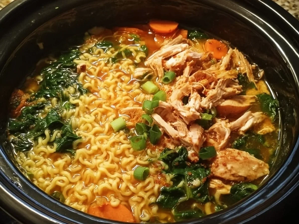 5-Ingredient Crock Pot Ramen: Easy Slow Cooker Meal - Image 1