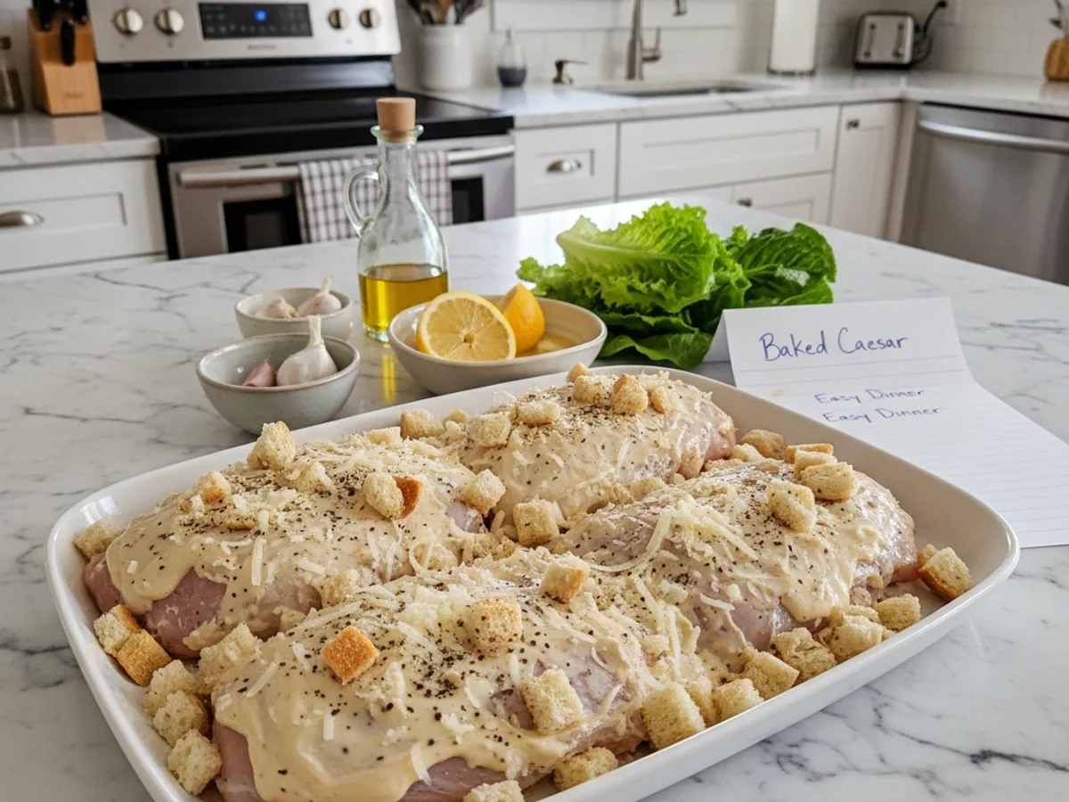 Baked Caesar Chicken Easy Dinner: Weeknight Magic - Image 2