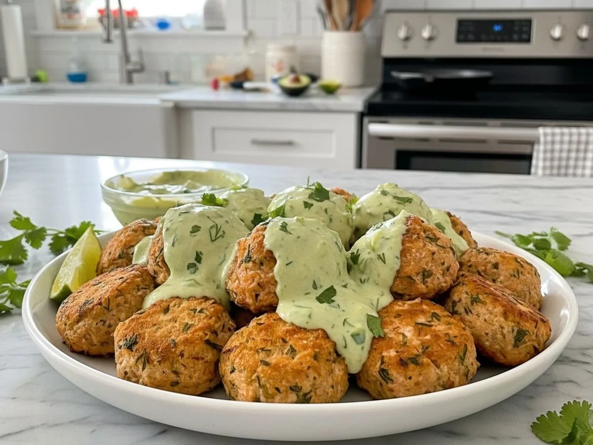 Baked Salmon Balls with Creamy Avocado: Fresh Flavors - Image 1