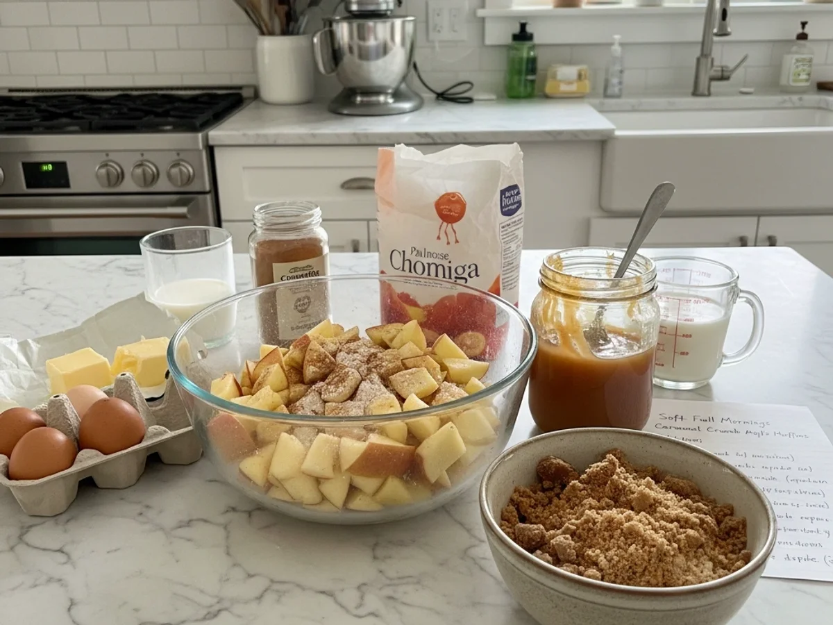 Caramel Crumb Apple Muffins: Soft Fall Mornings - Image 3