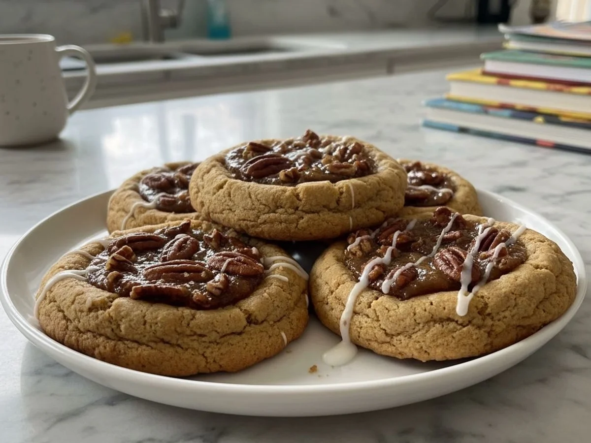 Chewy Pecan Pie Cookies: A Crumbl Copycat Treat - Image 1