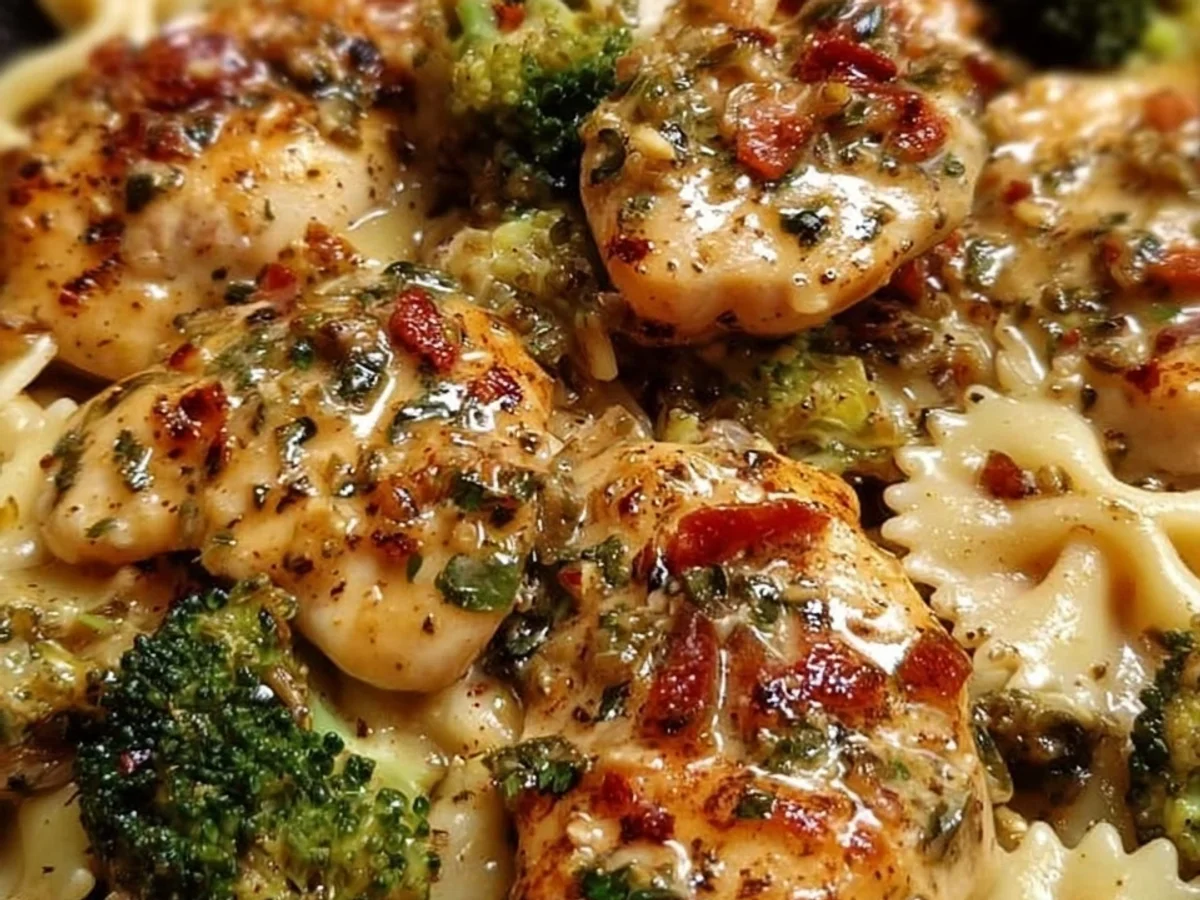 Cowboy Butter Lemon Bowtie Chicken with Broccoli - Image 2