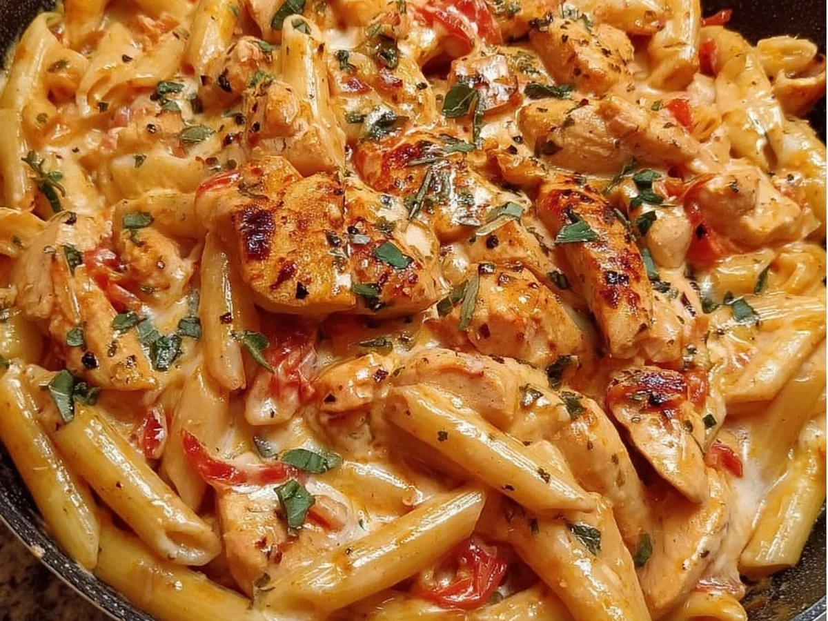 Creamy Chicken Mozzarella Pasta Recipe - Image 1