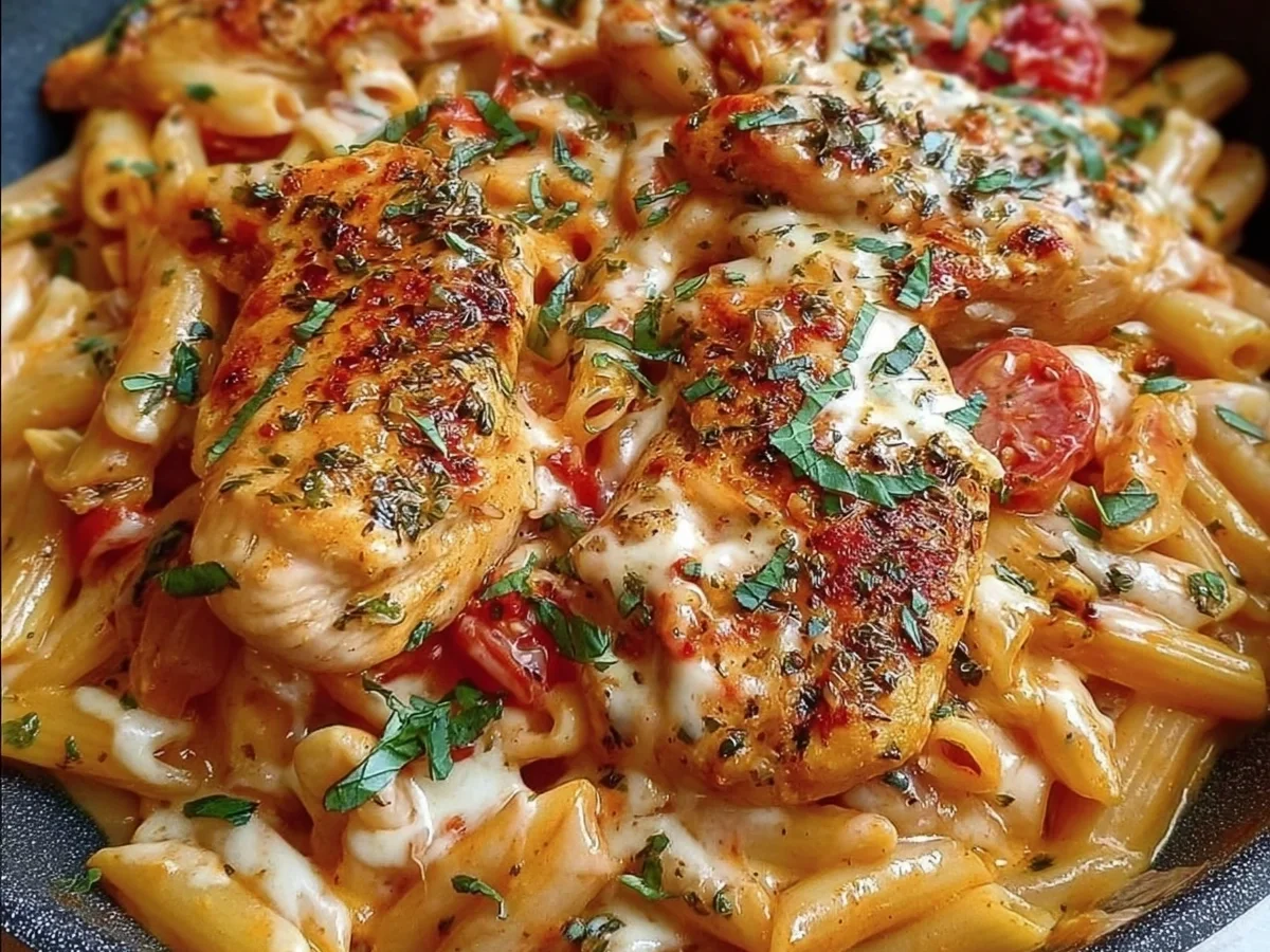 Creamy Chicken Mozzarella Pasta Recipe - Image 2