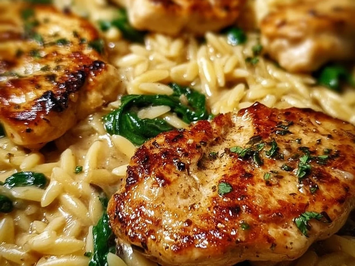 Creamy Chicken Orzo: An Easy Weeknight Dinner - Image 1