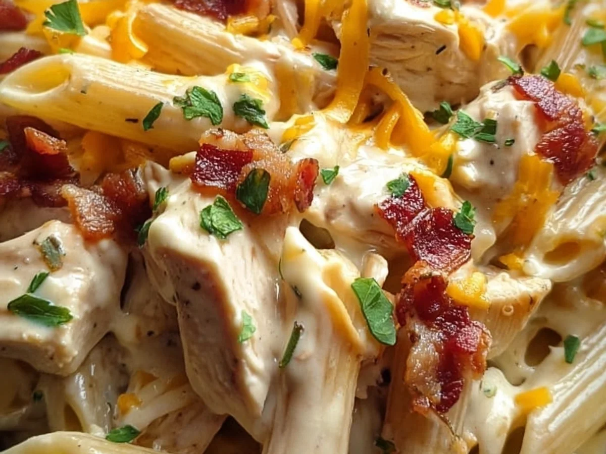 Creamy Crack Chicken Penne Pasta Recipe - Image 2