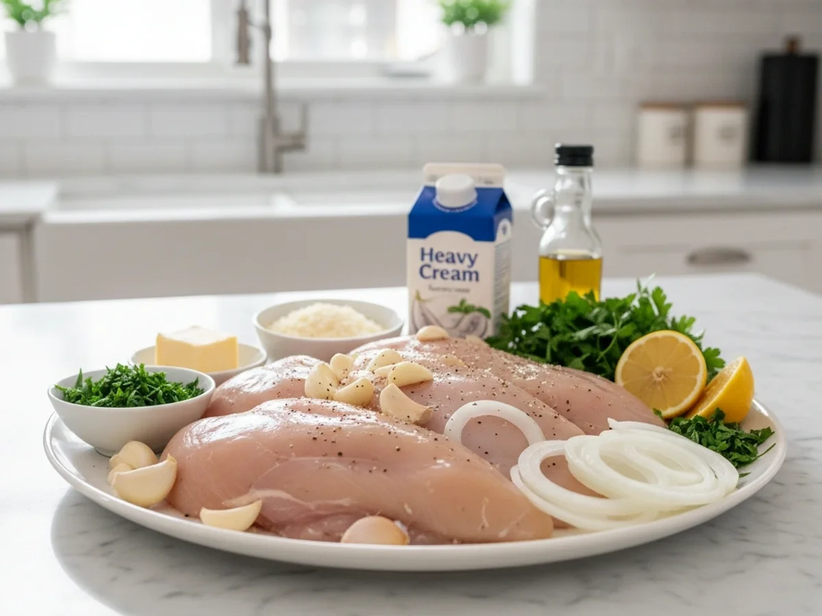 Creamy Garlic Chicken Dinner: Simple One-Pan Wonder - Image 1