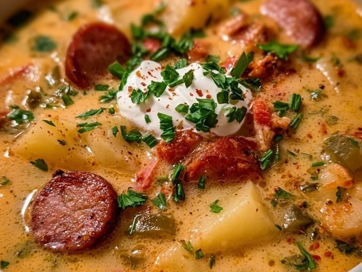 Creamy & Hearty Slow Cooker Cajun Potato Soup - Image 2