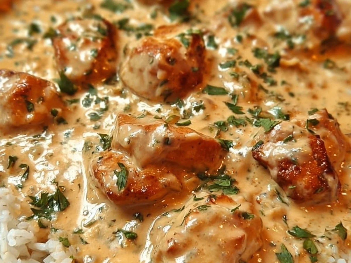 Creamy Smothered Chicken & Rice: Easy One-Pan Meal - Image 2
