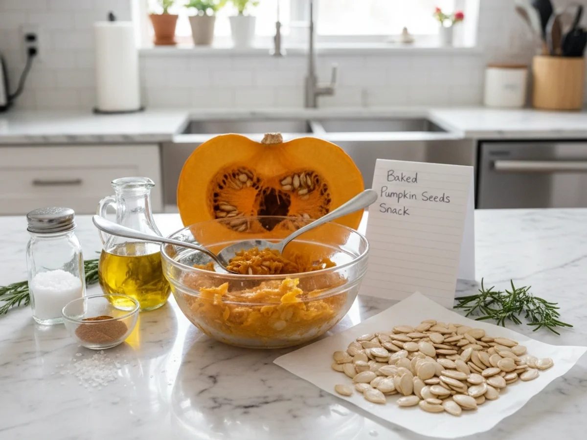 Crispy Baked Pumpkin Seeds Snack: Autumn's Simple Joy - Image 2