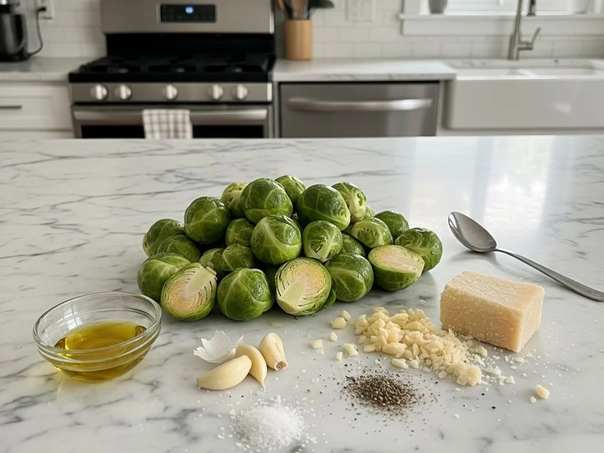 Crispy Garlic Parmesan Roasted Brussels Sprouts - Image 2
