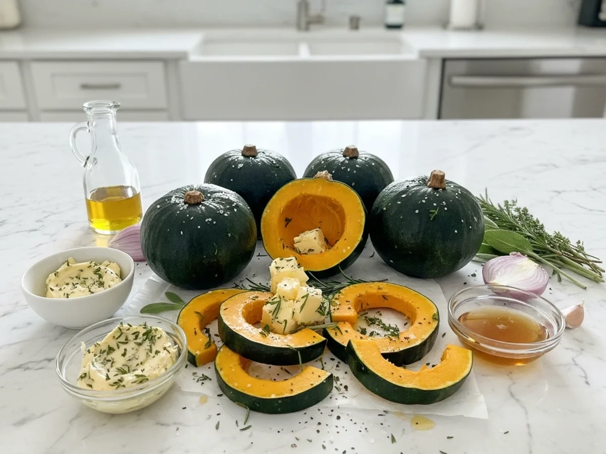 Crispy Herb Butter Roasted Acorn Squash: Golden & Tender - Image 2