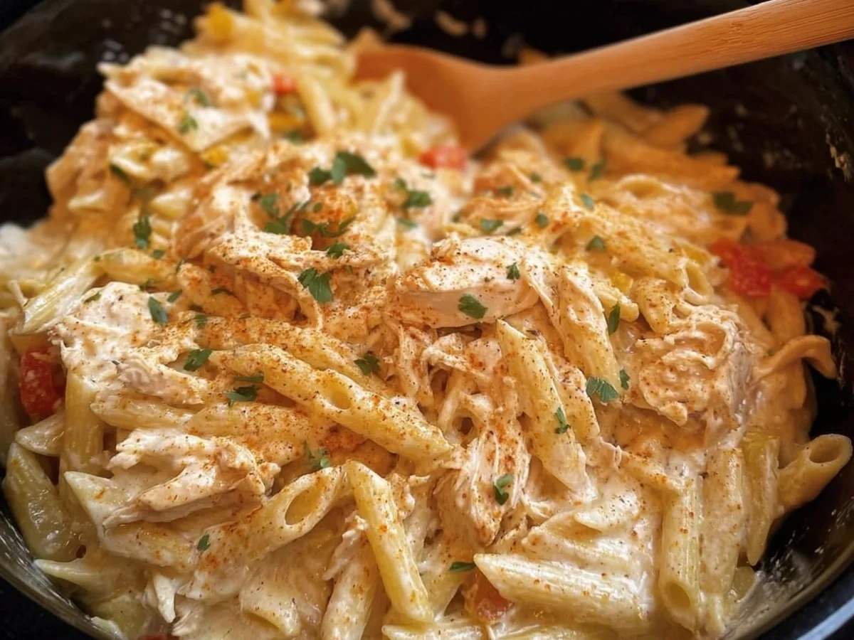 Crock Pot Creamy Cajun Chicken Pasta Dinner - Image 1