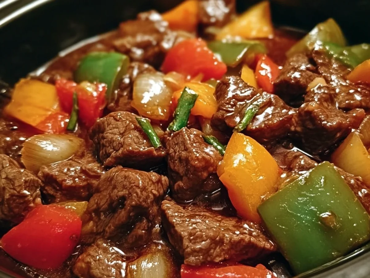 Crock Pot Pepper Steak: Easy Slow Cooker Recipe - Image 2