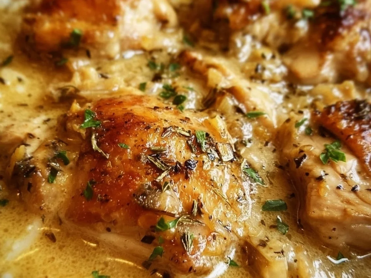 Crockpot Chicken Thighs with Creamy Gravy - Image 2