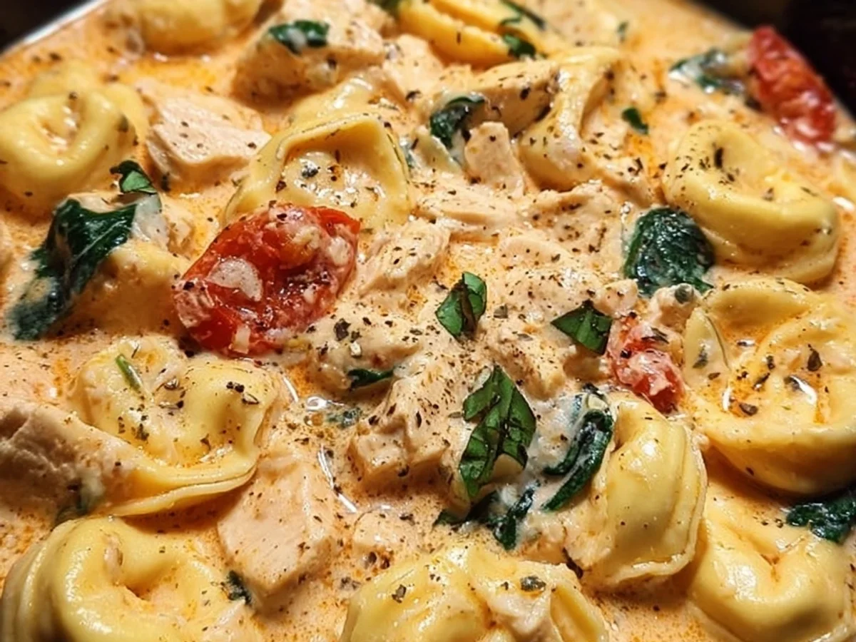 CrockPot Chicken Tortellini: Creamy One-Pot Dinner - Image 1
