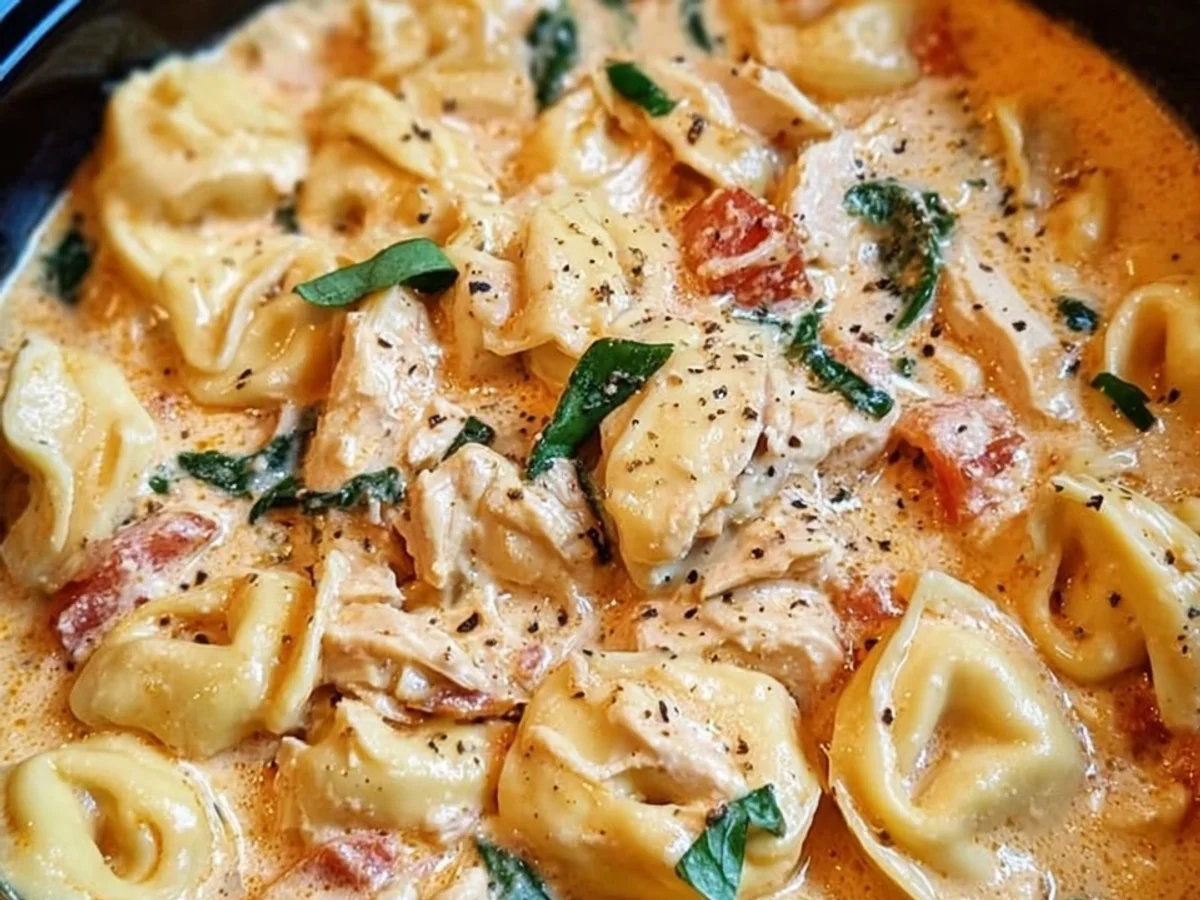 CrockPot Chicken Tortellini: Creamy One-Pot Dinner - Image 2