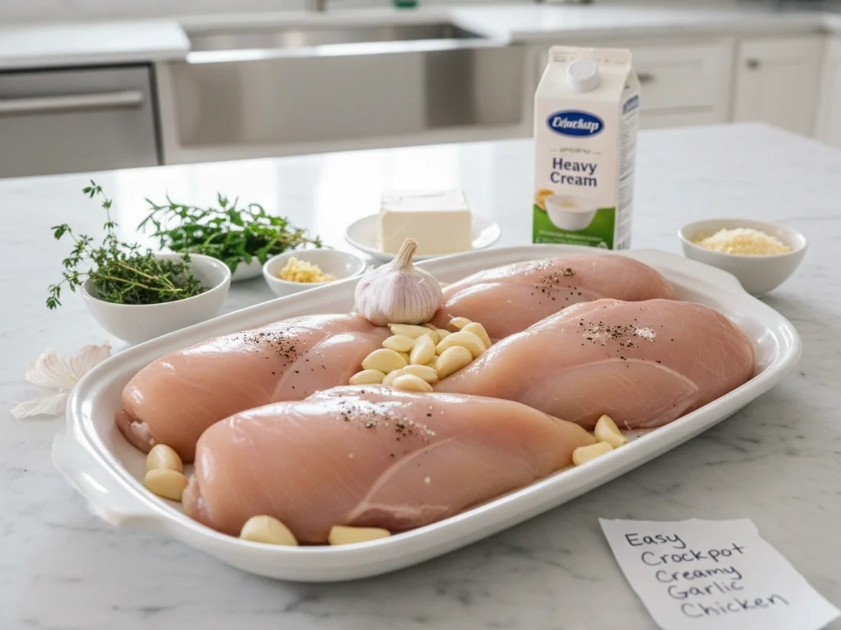 Crockpot Creamy Garlic Chicken: A Weeknight Hug - Image 2