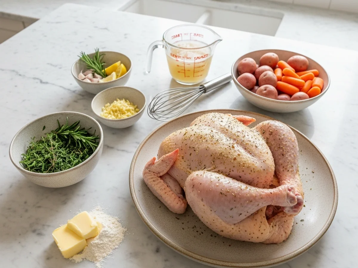 Easy Baked Chicken with Herb Gravy Dinner - Image 2