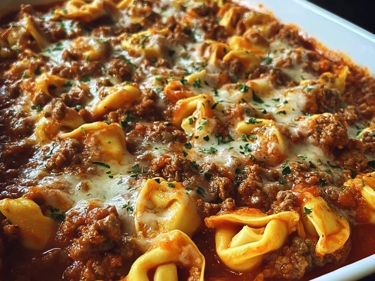 Easy Beefy Tortellini Bake: One-Pan Comfort - Image 1
