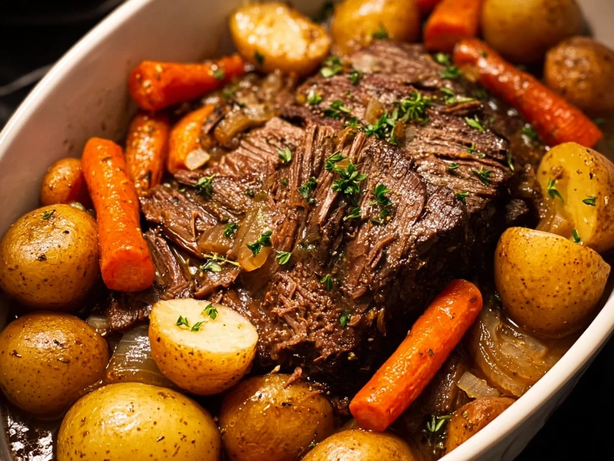 Easy Crock Pot Pot Roast with Gravy - Image 1