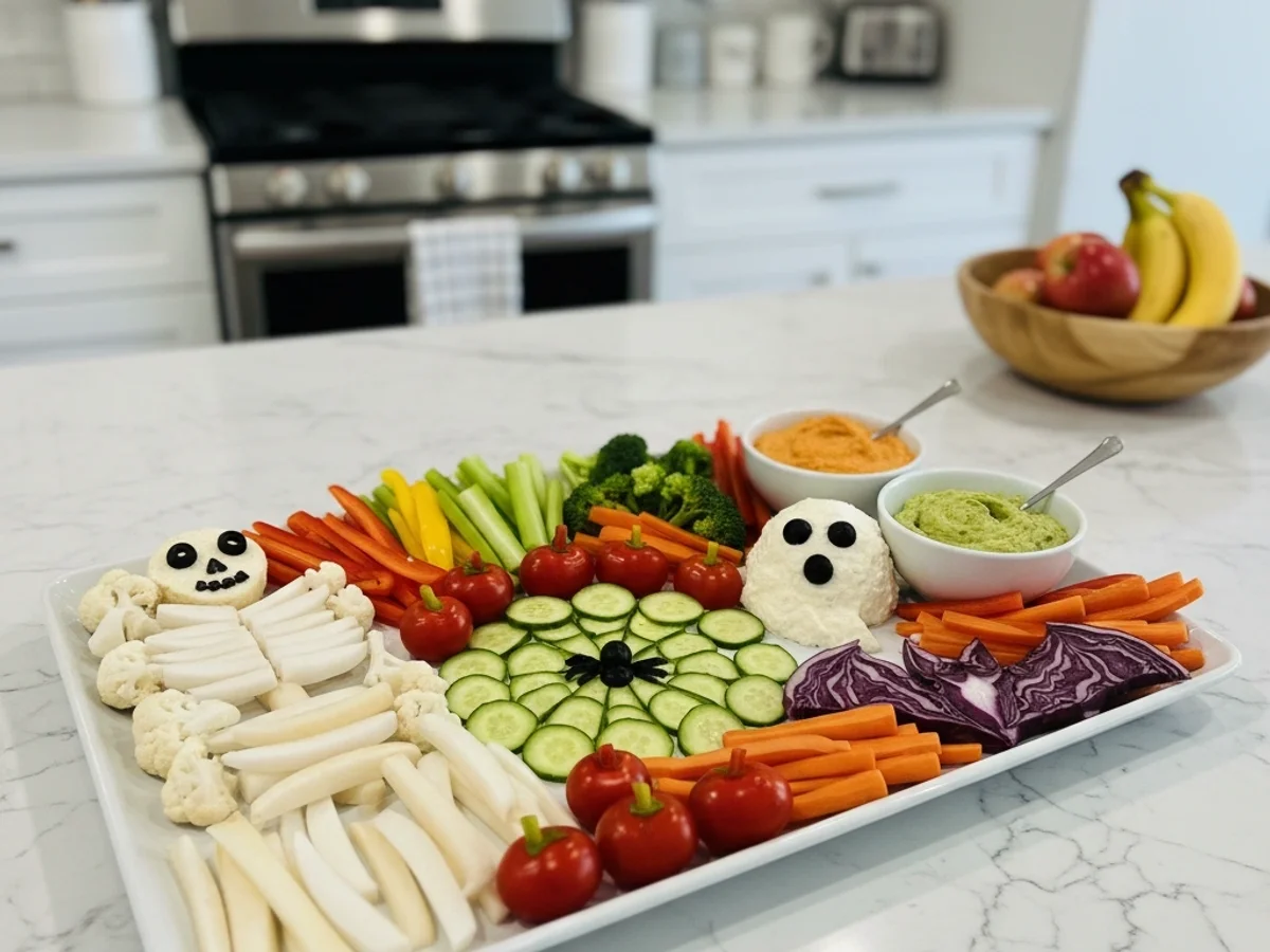 Fun Halloween Veggie Tray Ideas: Spooky, Simple, & Wholesome - Image 1