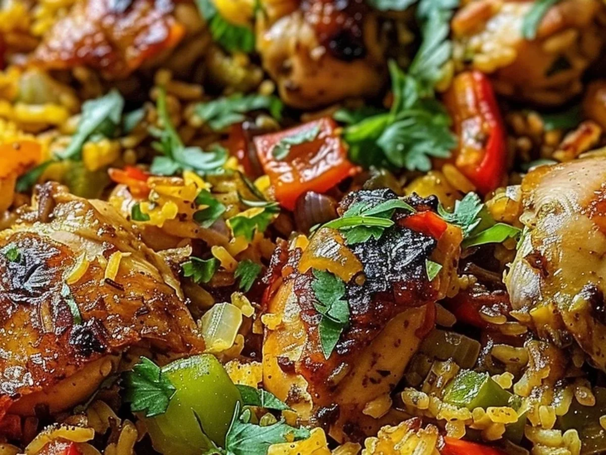 Hearty Caribbean Chicken and Rice: One-Pan Flavor - Image 2