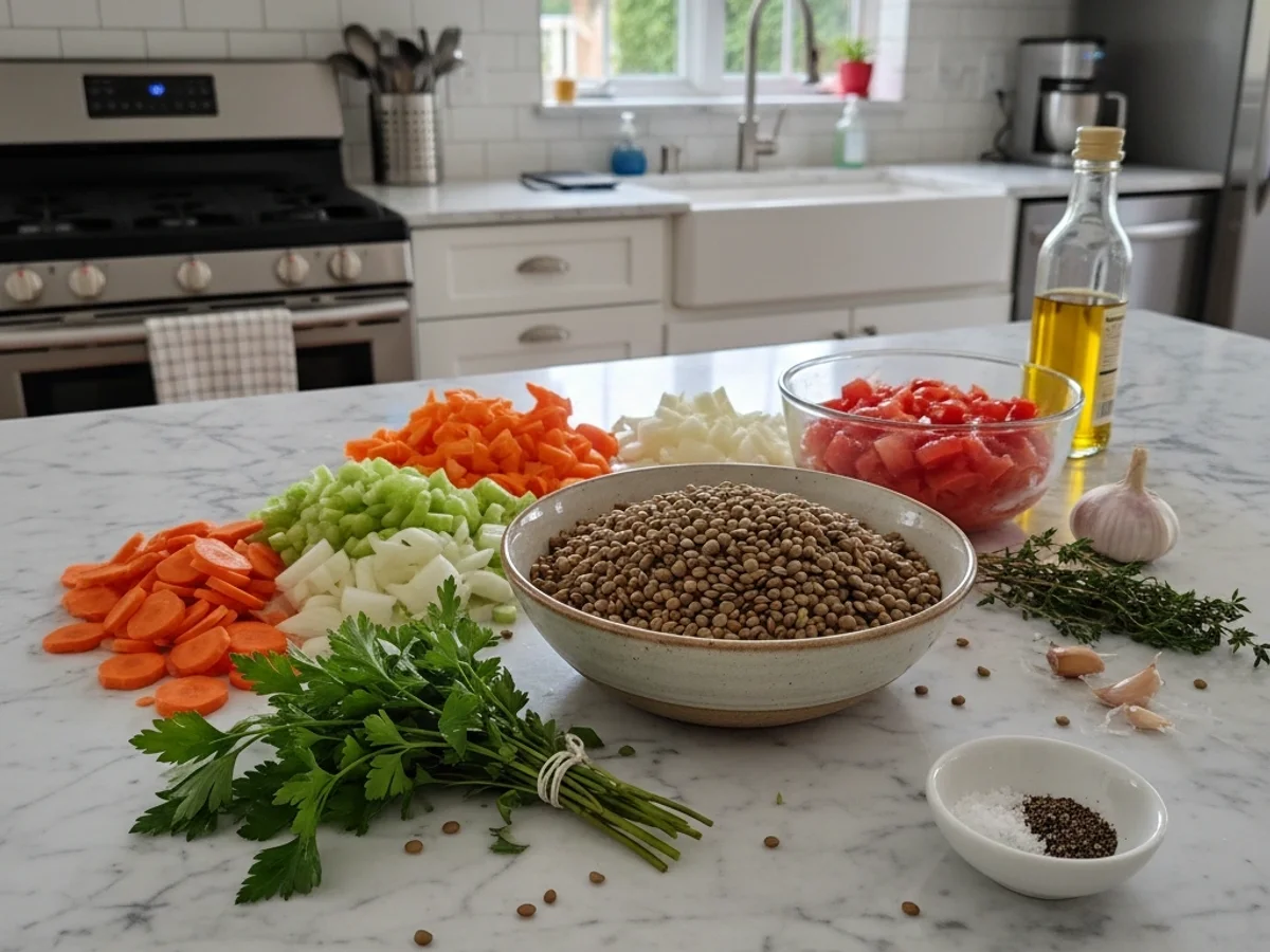 Hearty Lentil Stew: A Family Favorite Dinner - Image 1