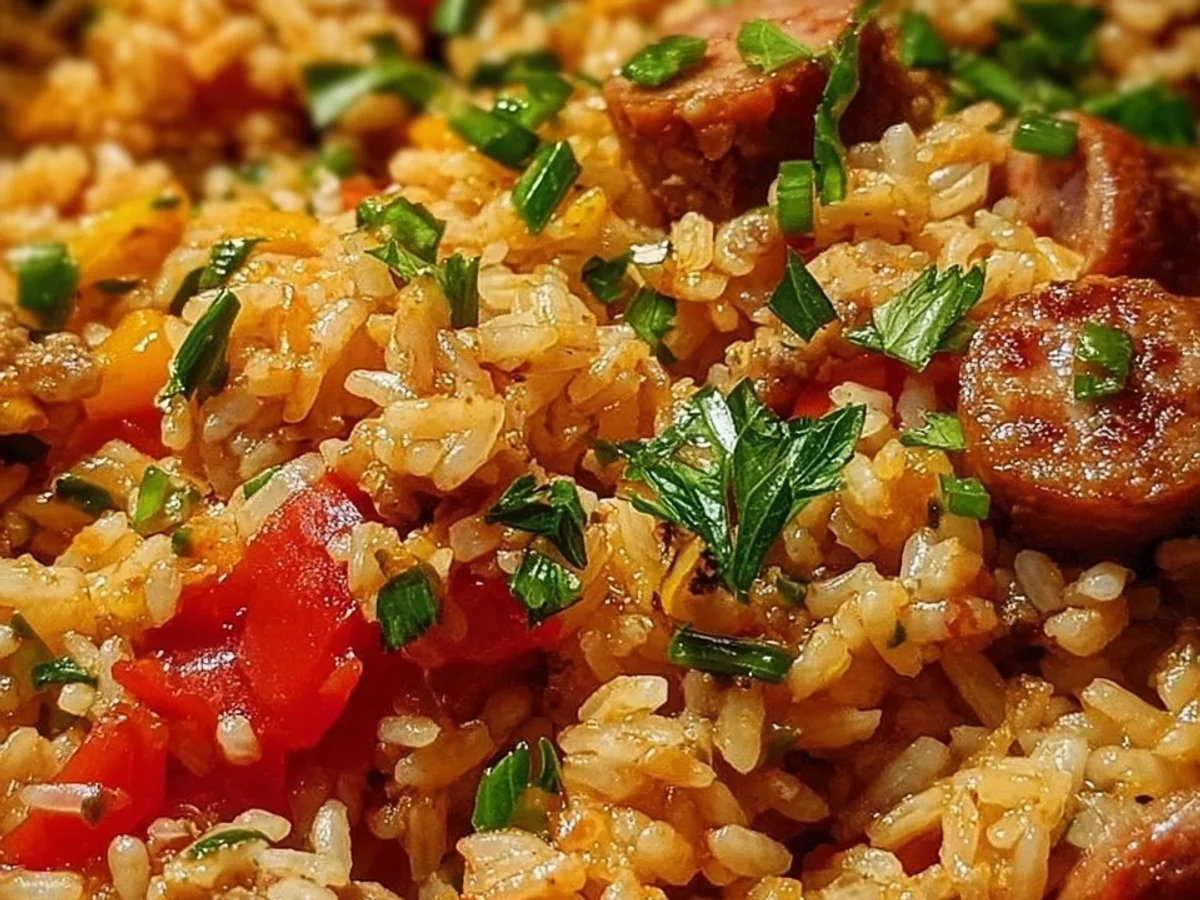 Hearty Rice & Beef Sausage One-Pot Meal - Image 1