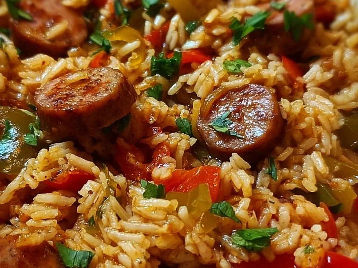 Hearty Rice & Beef Sausage One-Pot Meal - Image 2