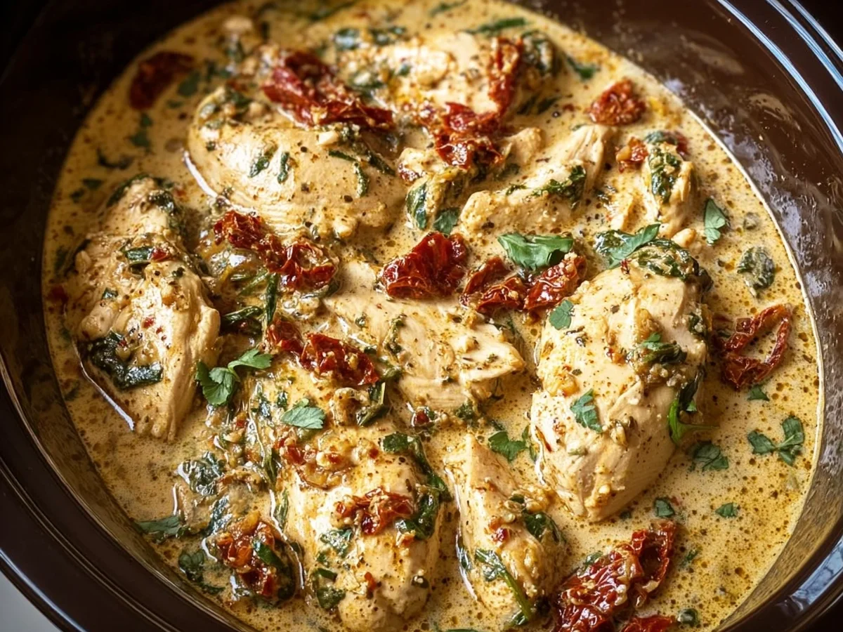 High Protein Low Carb Crockpot Marry Me Chicken - Image 1