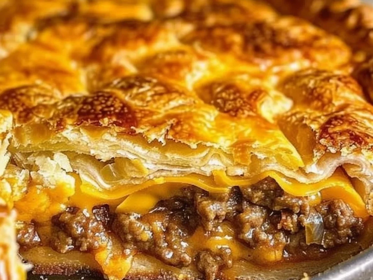 Homemade Cheeseburger Pie: Skillet Comfort Dinner - Image 1