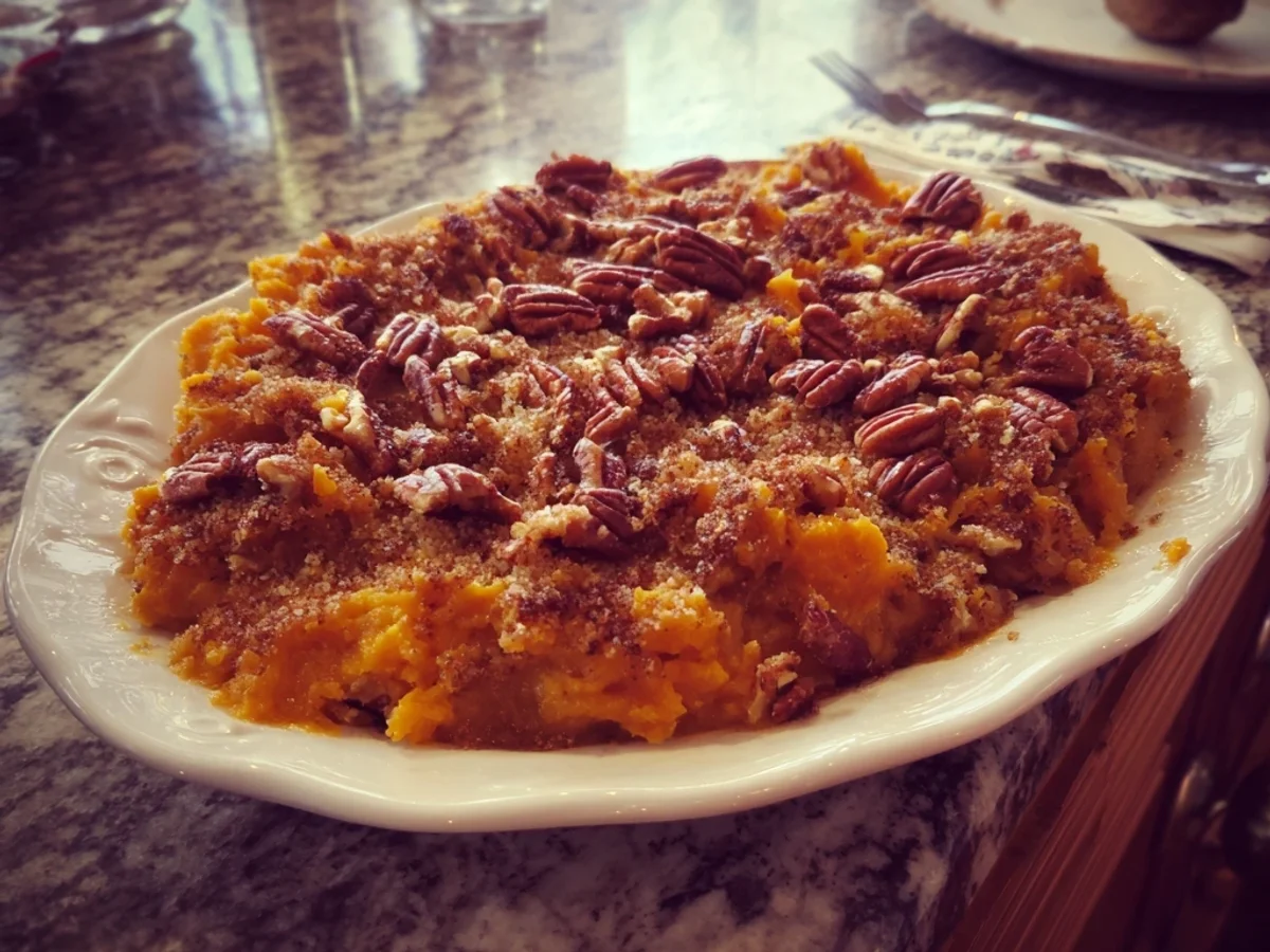 Homestyle Sweet Potato Casserole with Pecan Topping - Image 2