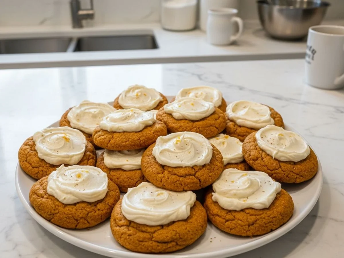 Pumpkin Cookies with Cream Cheese Frosting: A Fall Treat - Image 1