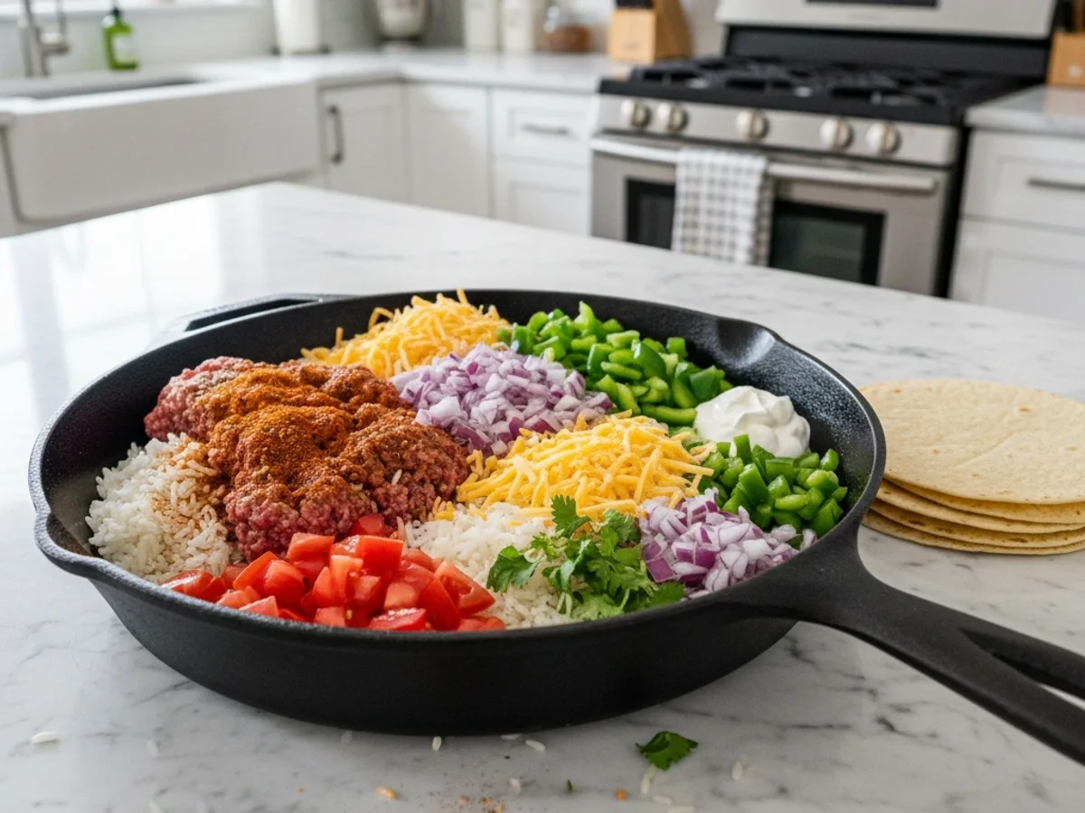 Quick Cheesy Taco Rice Skillet: My Weeknight Win - Image 2