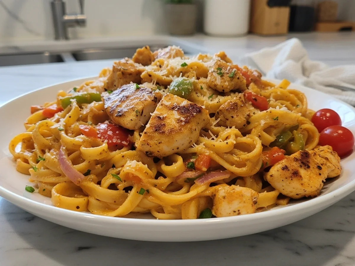 Quick Creamy Cajun Chicken Pasta Dinner - Image 1