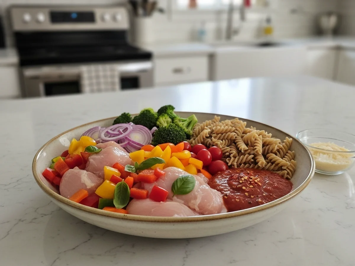 Quick One-Dish Sausage Veggie Bake Weeknight - Image 2
