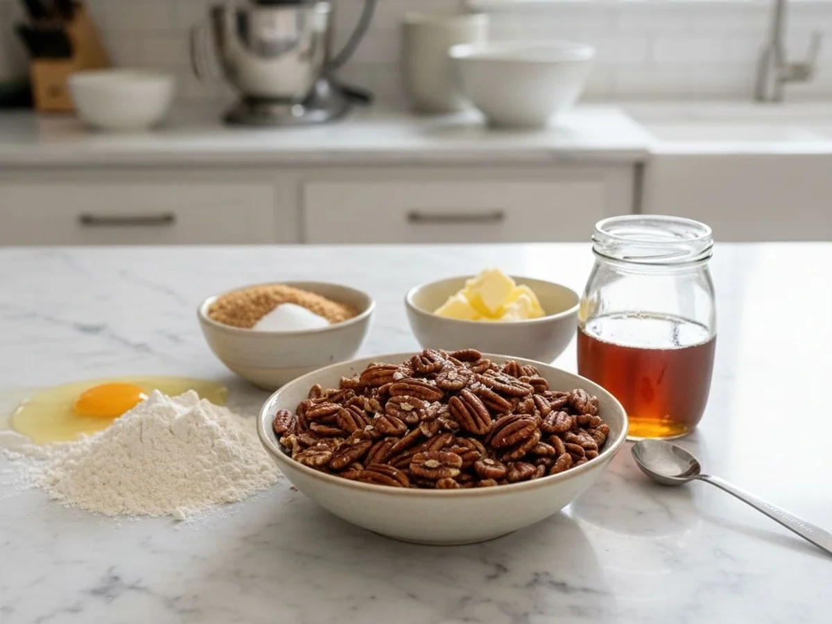 Rich Salted Maple Pecan Pie Bars with Buttery Crust - Image 2