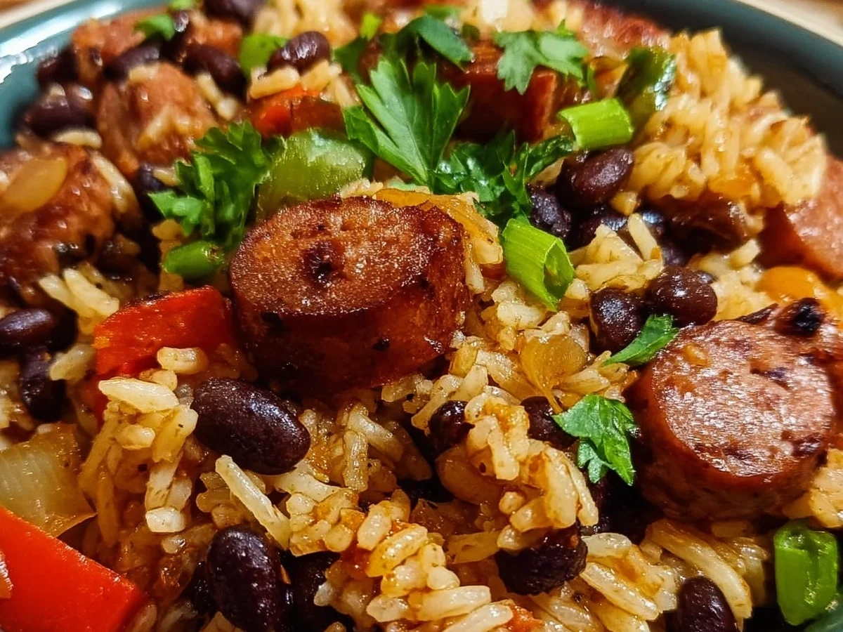 Sausage Black Beans & Rice: Easy Weeknight Meal - Image 1