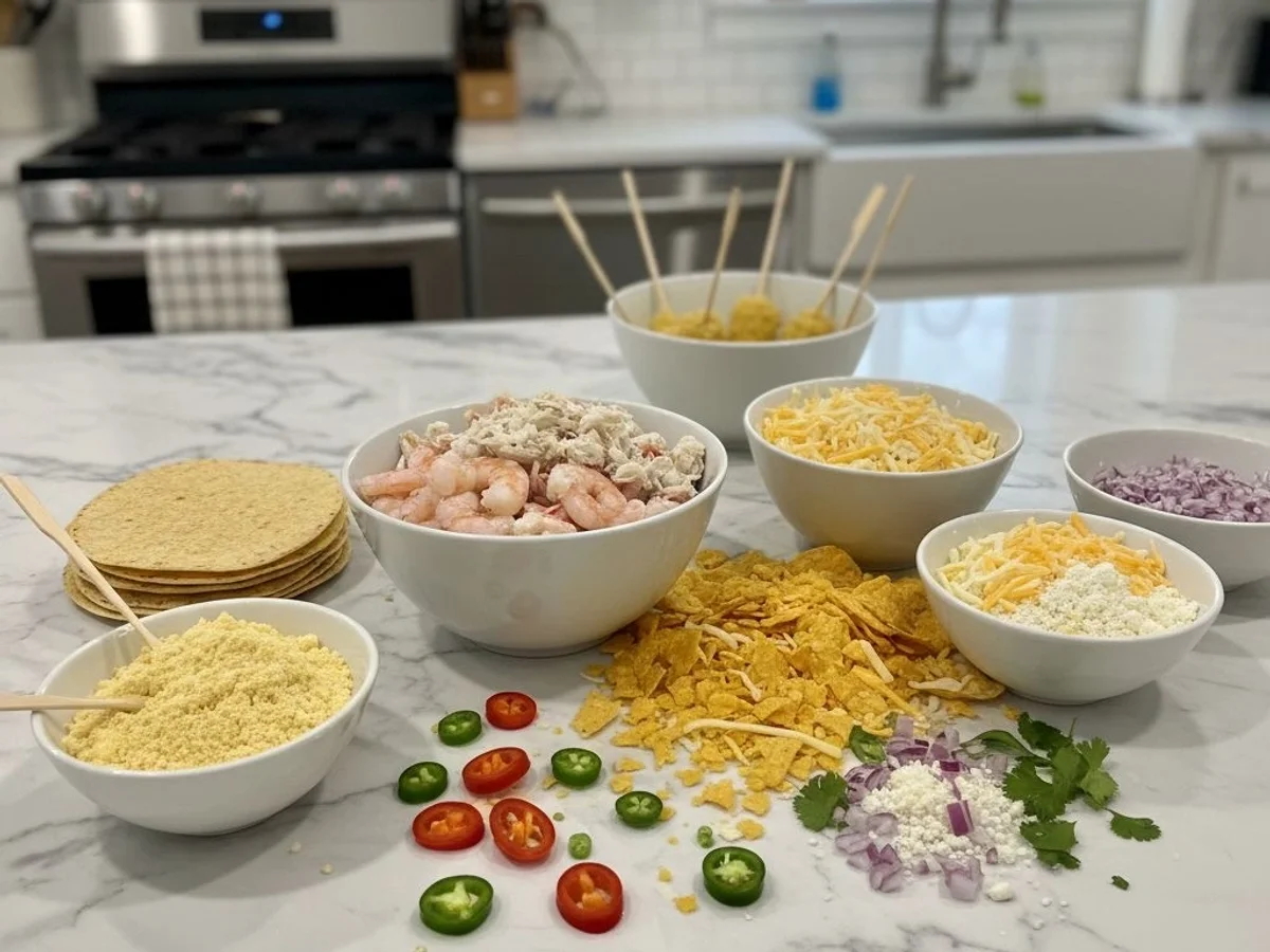 Shrimp and Crab Nacho Corn Dogs: Crispy Seafood Twist - Image 2