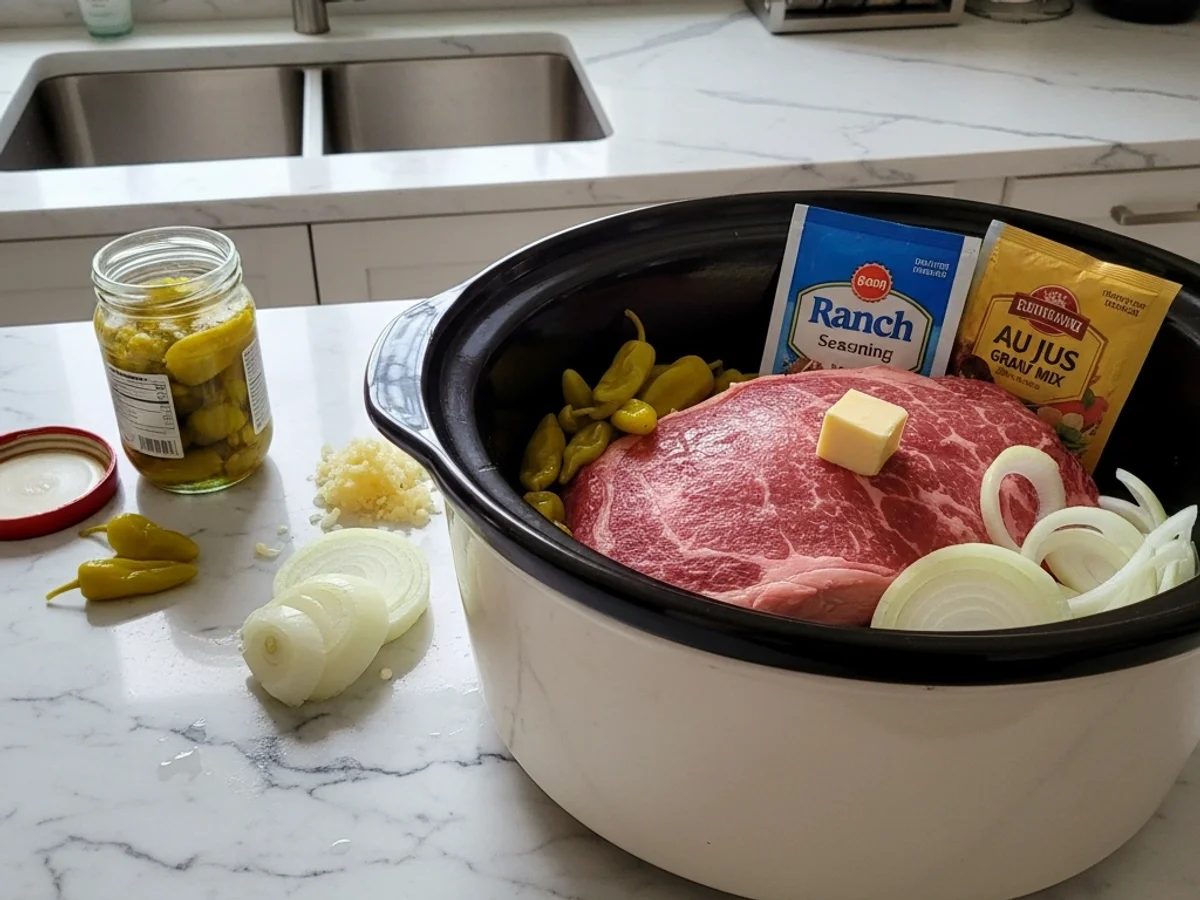 Simple Crockpot Mississippi Pot Roast: Tender & Tangy - Image 2
