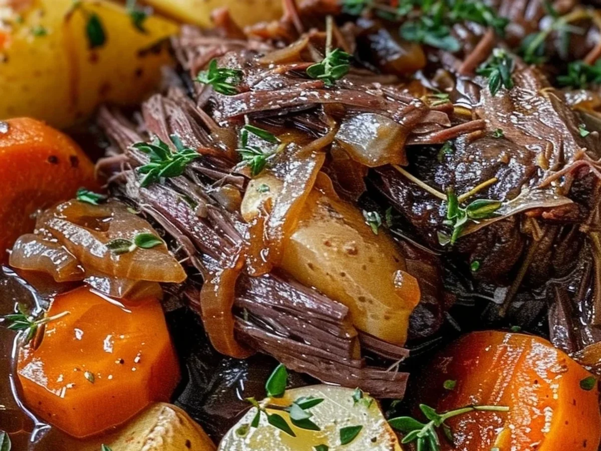 Simple Irresistible Crockpot Pot Roast & Veggies - Image 1