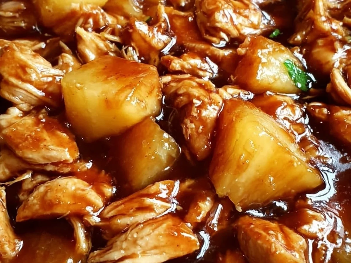 Simple Sweet Hawaiian Crockpot Chicken Dinner - Image 2