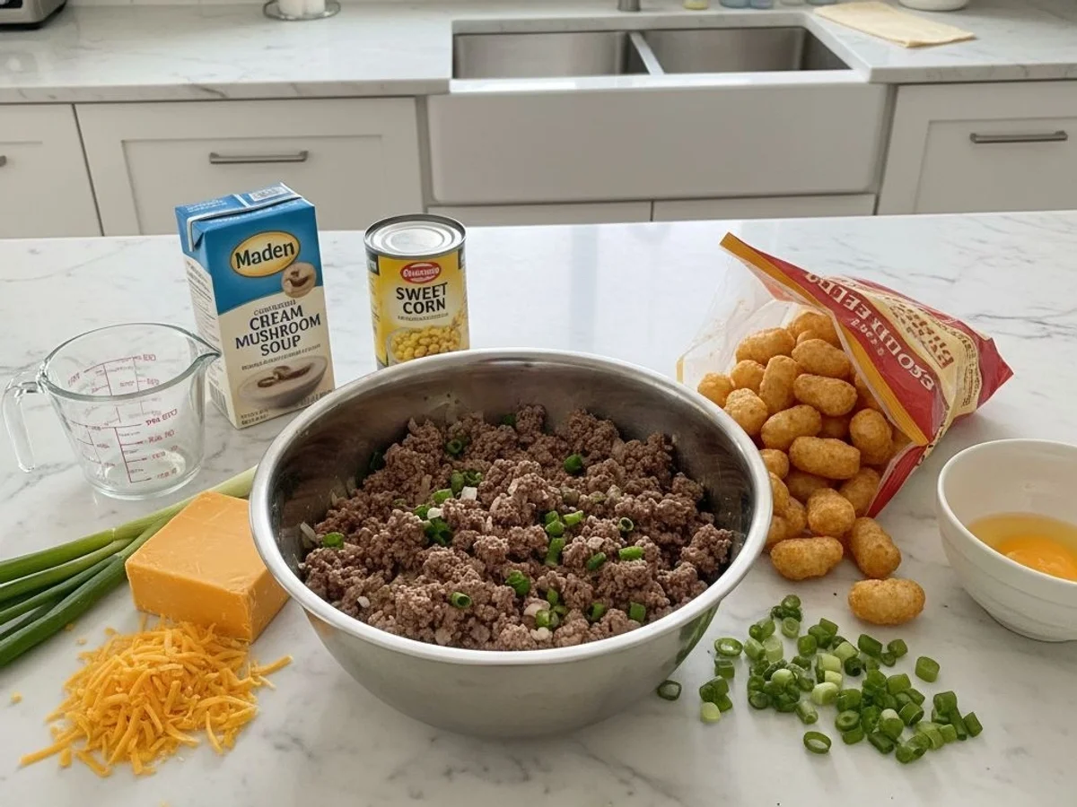 Simple Tater Tot Casserole: Hearty Family Dinner - Image 2