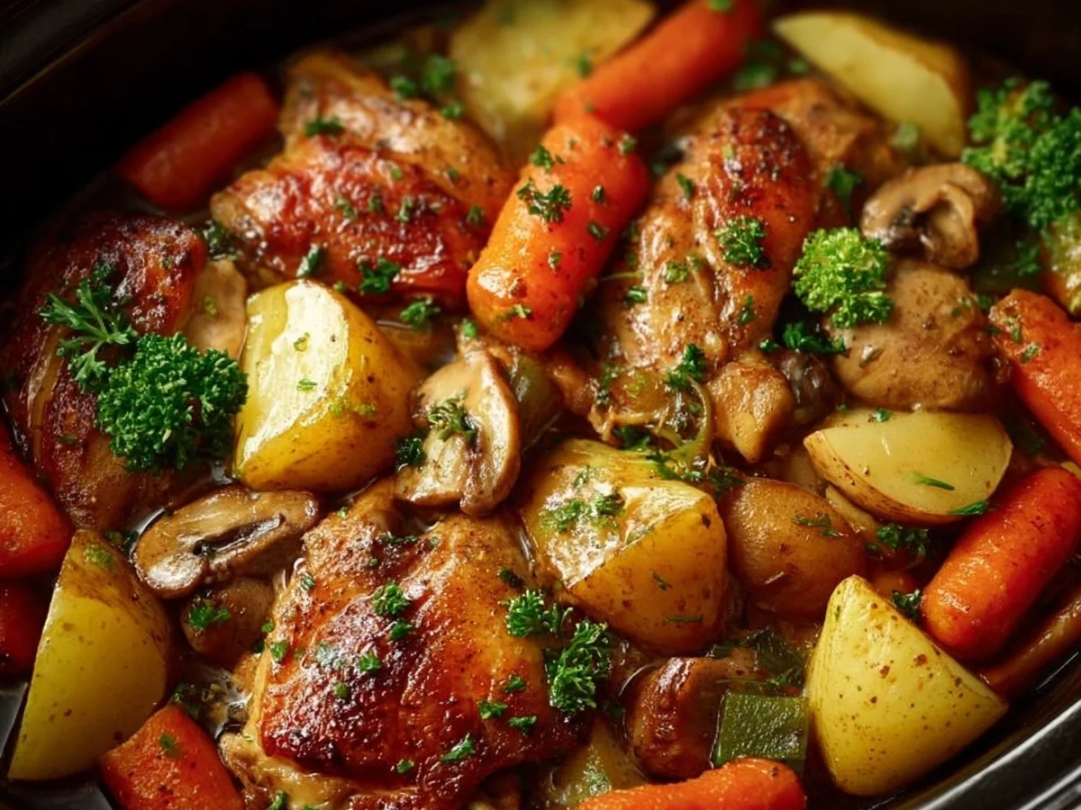 Slow Cooker Honey Garlic Chicken & Veggies - Image 2