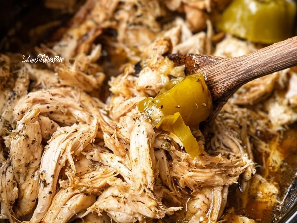 Slow Cooker Mississippi Chicken: Easy & Flavorful - Image 1