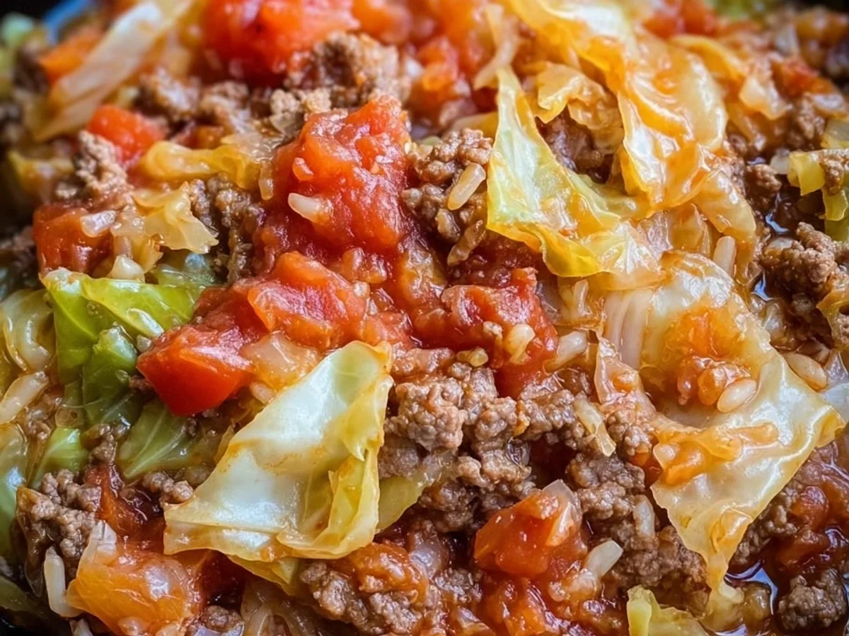 Slow Cooker Unstuffed Cabbage Rolls: Easy Comfort Food - Image 1