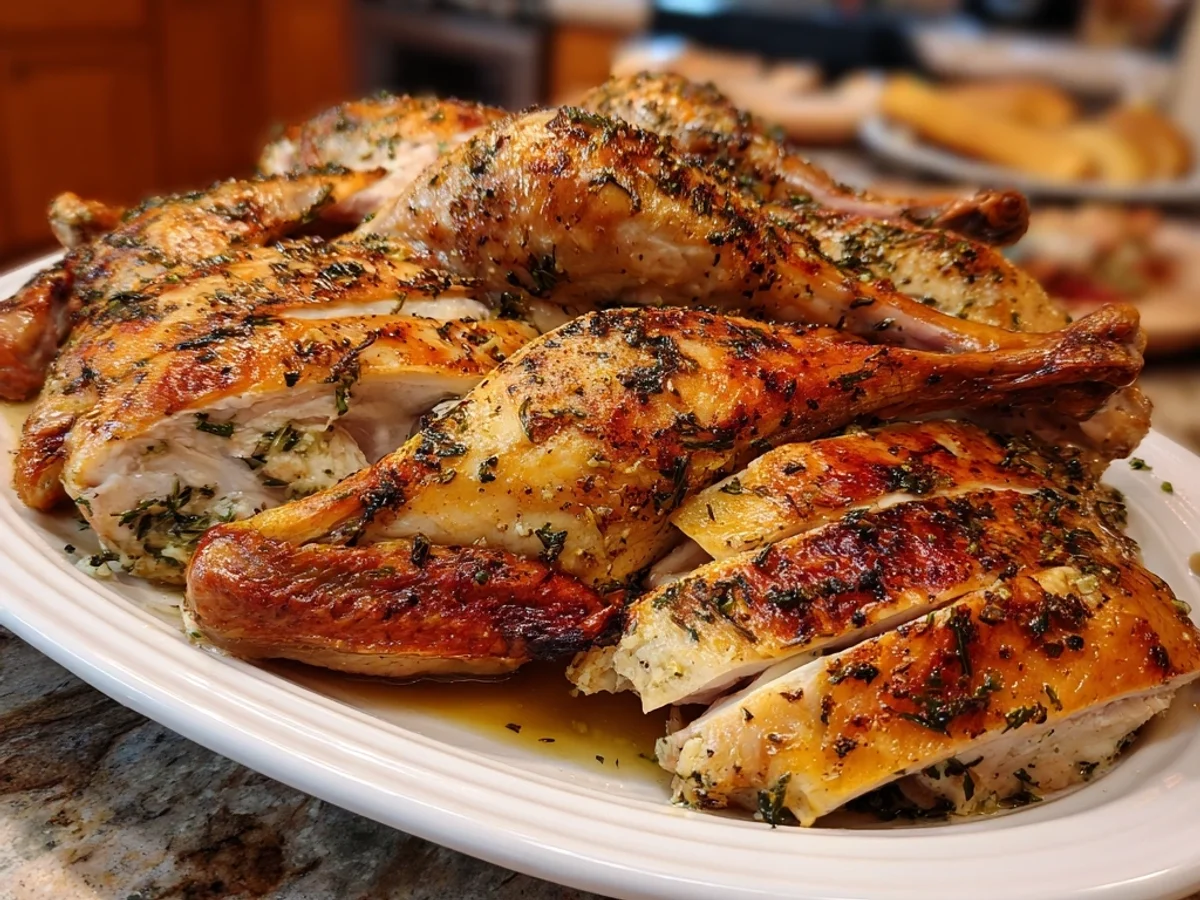 Spatchcock Turkey Garlic Butter: Crispy Holiday Roast - Image 2