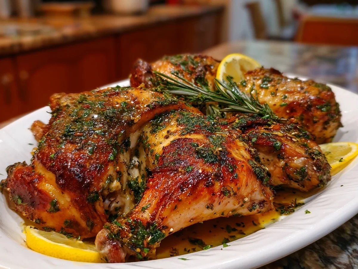 Spatchcock Turkey with Lemon & Herbs: Tender & Zesty - Image 2