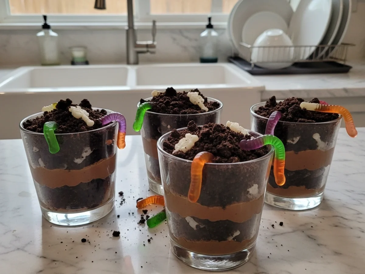 Spooky Classic Halloween Dirt Cups for a Fun Treat - Image 1